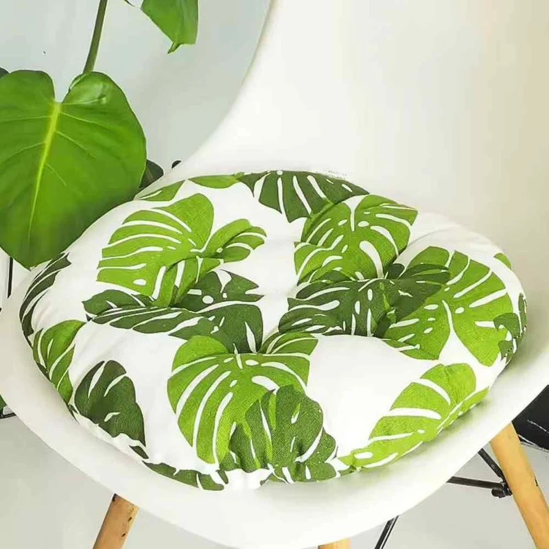 Coussin de Chaise Rond tropical