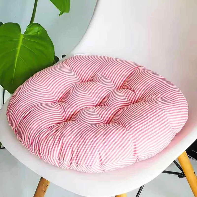 Coussin de Chaise Rond rose