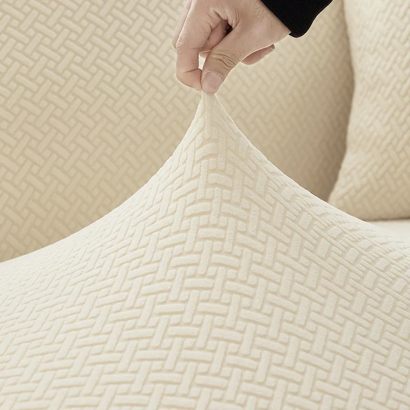 Housse De Canapé Jacquard Beige