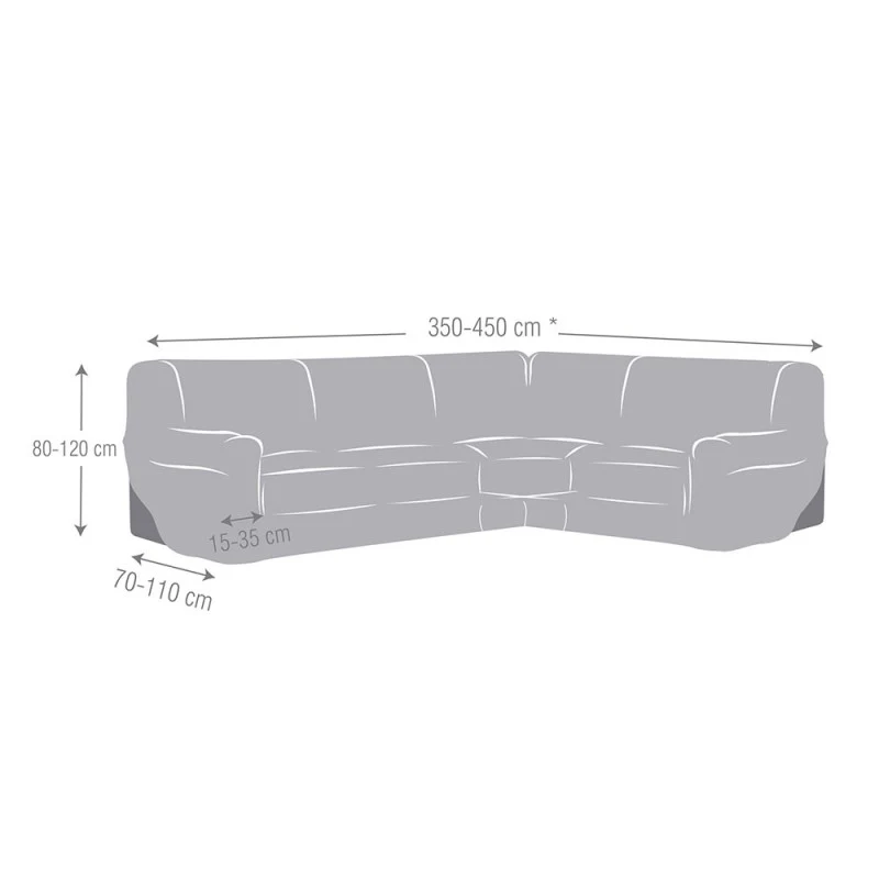 Housse Canapé D'Angle Super Extensible Jersey