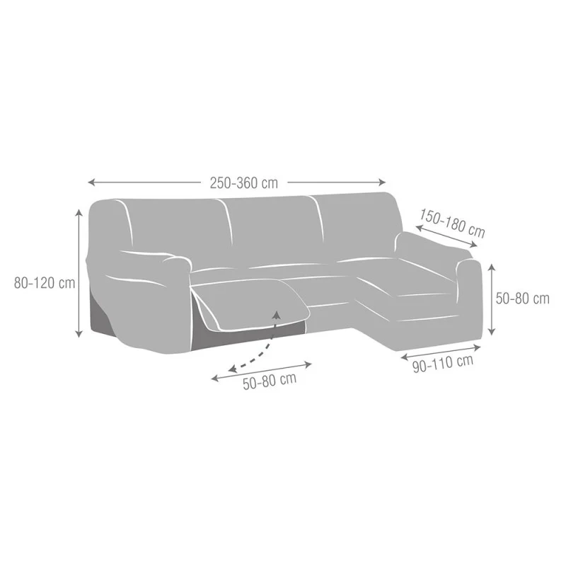 Housse Super Extensible Canapé Relax Jersey