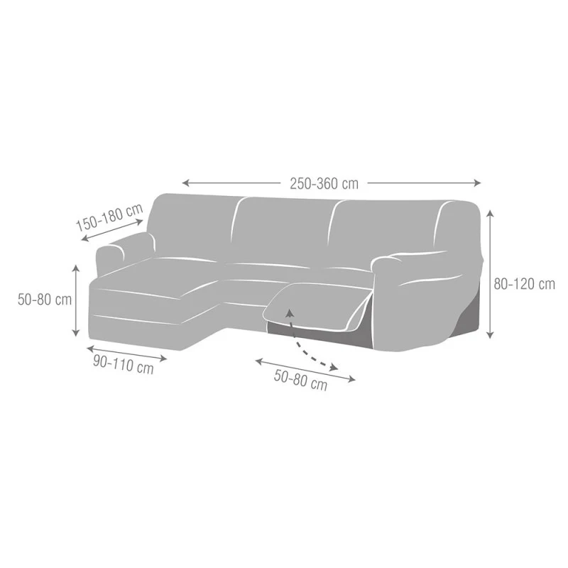 Housse Super Extensible Canapé Relax Jersey