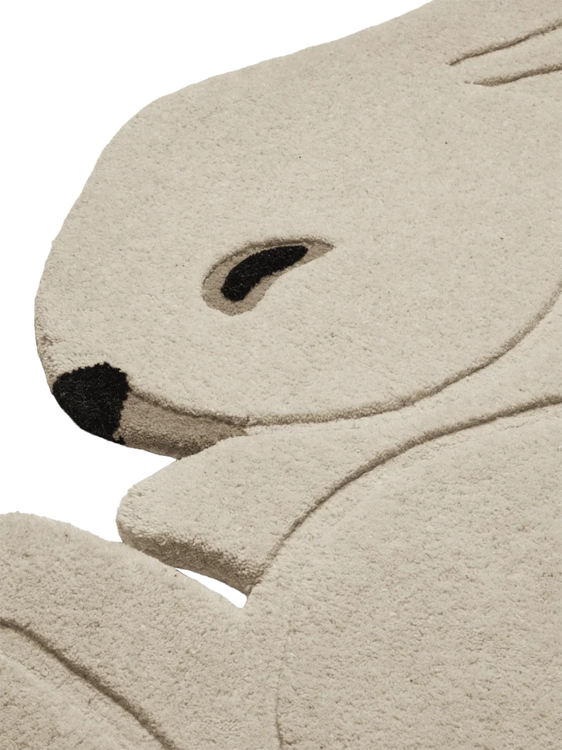 Rabbit Tufted Rug - Off-White