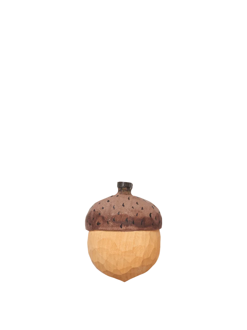 Acorn Hand-carved Hook - Natural