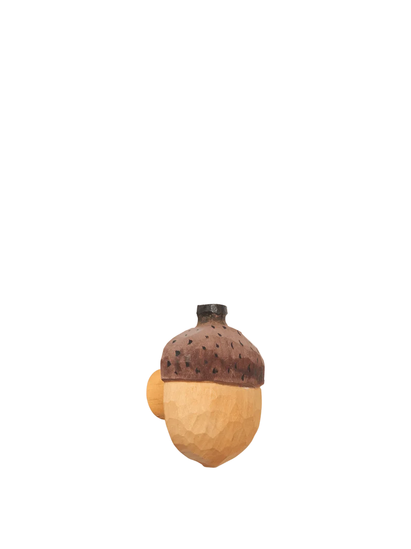 Acorn Hand-carved Hook - Natural