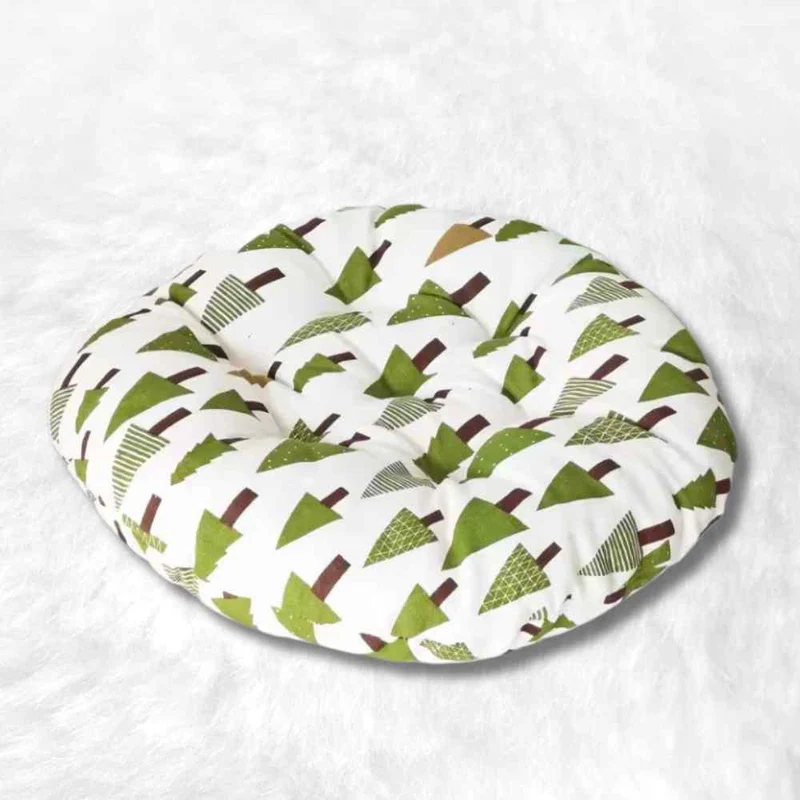 Coussin de Chaise Rond Sapin blanc
