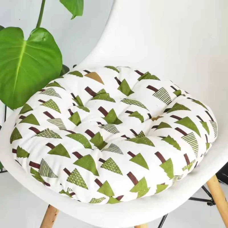 Coussin de Chaise Rond Sapin blanc