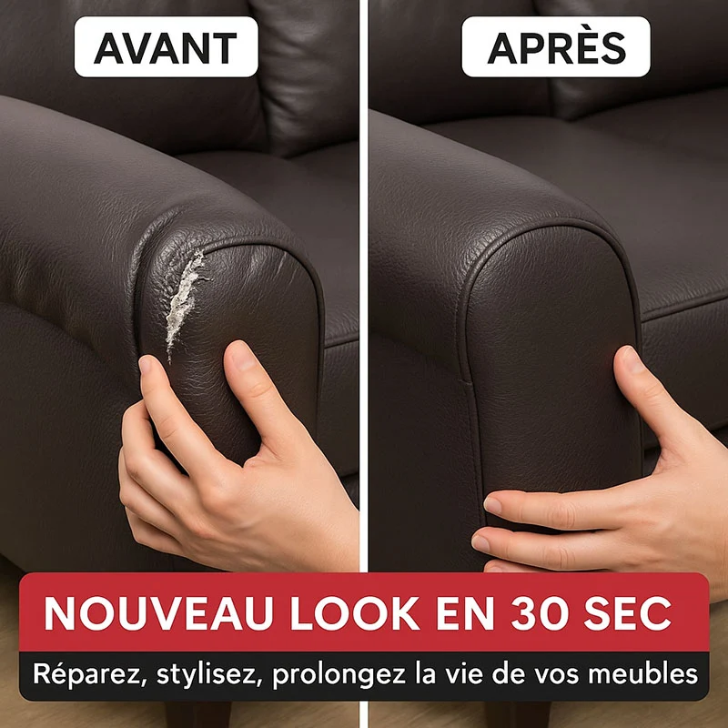Réparpatch, patch autocollant de réparation cuir et simili