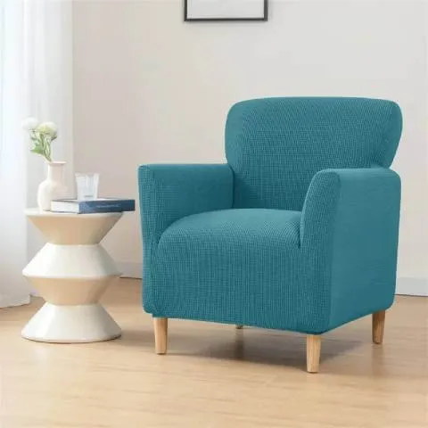 Housse de Fauteuil Crapaud Bleu Canard - Sobriété et Protection