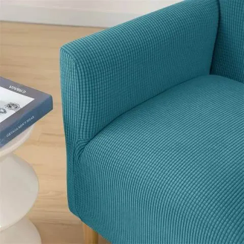 Housse de Fauteuil Crapaud Bleu Canard - Sobriété et Protection