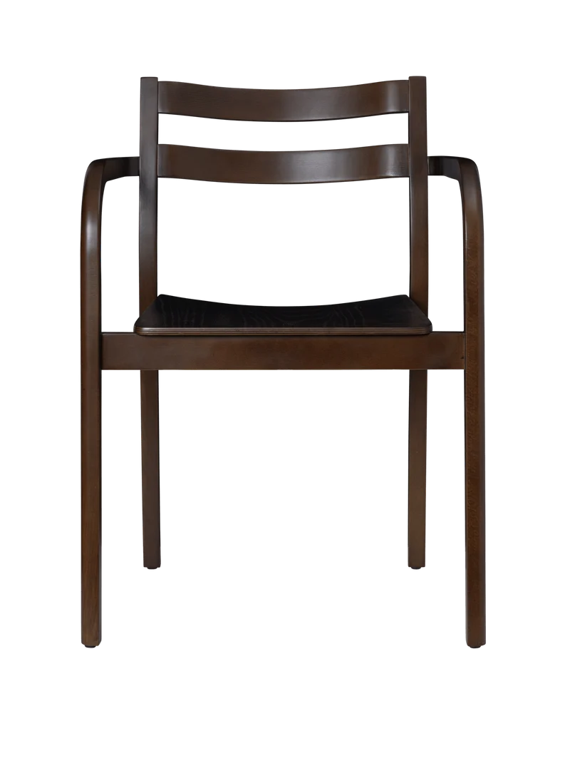 Boda Dining Chair with Arms - Dark Stained Beech
