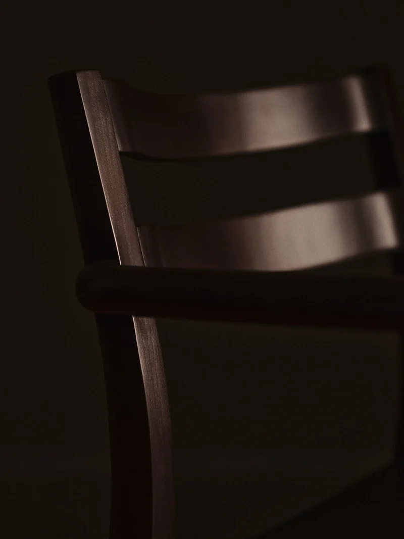 Boda Dining Chair with Arms - Dark Stained Beech