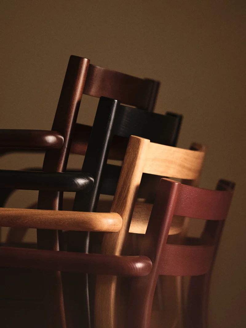 Boda Dining Chair with Arms - Dark Stained Beech