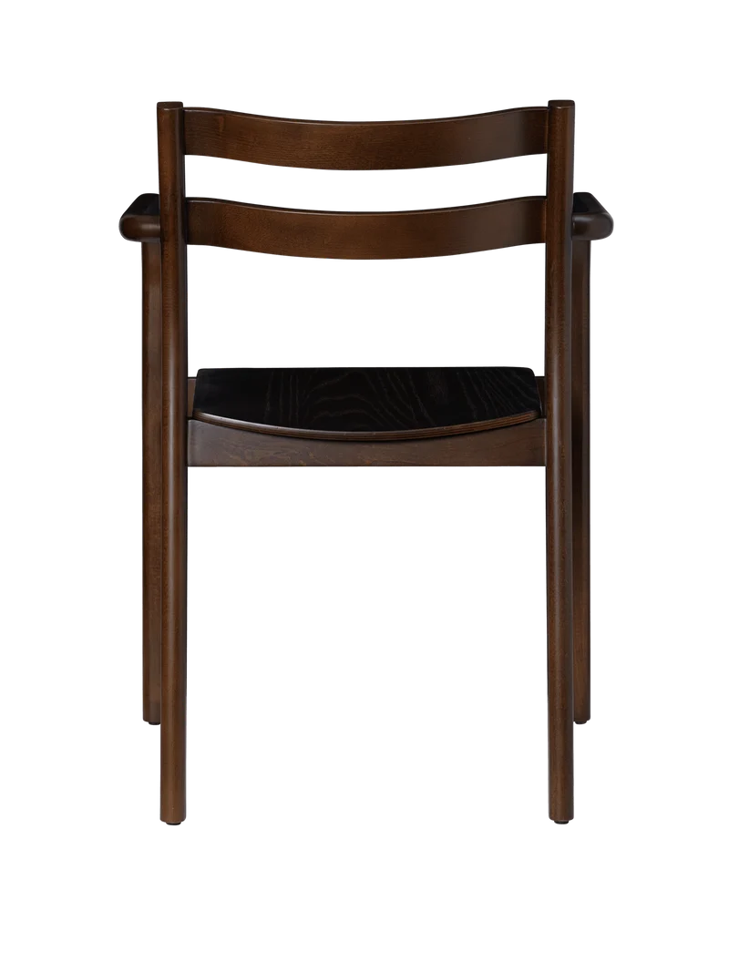 Boda Dining Chair with Arms - Dark Stained Beech