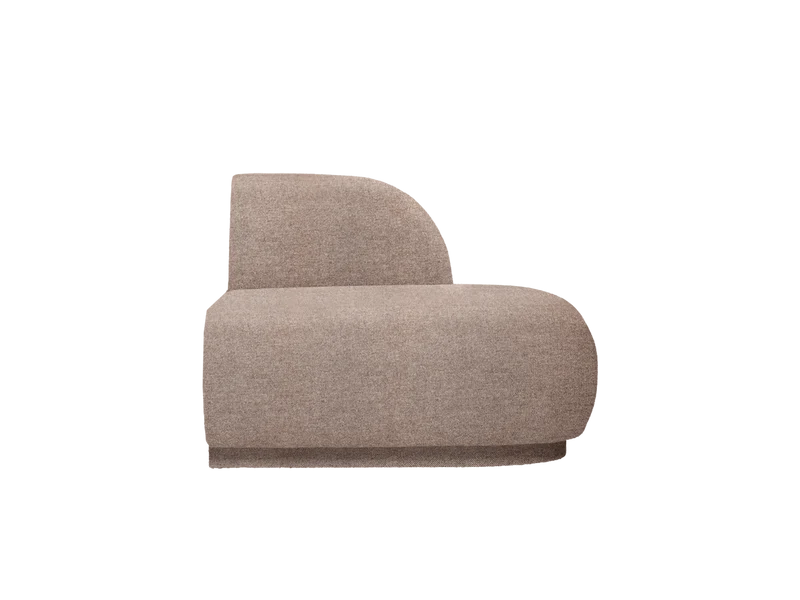 Rico Sofa Open End Right - Main Line Flax - Coffee