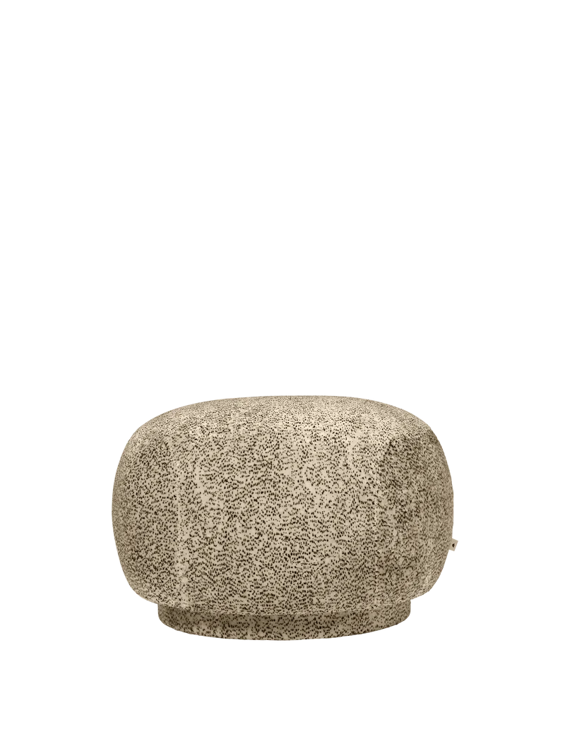 Rico Pouf - Poppy Velvet - Butter/Black