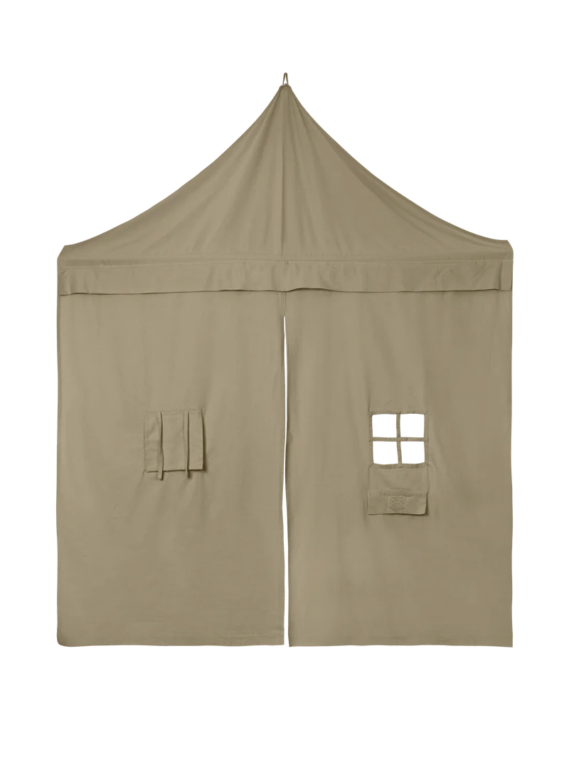 Settle Corner Curtain - Elm Green