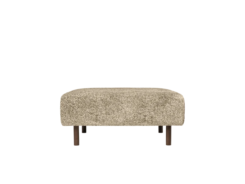 Dase Ottoman - Poppy Velvet - Butter/Black