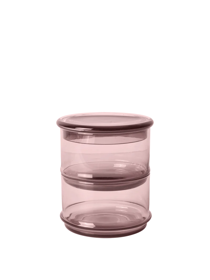 Boya Stackable Containers - Set of 2 - Mauve