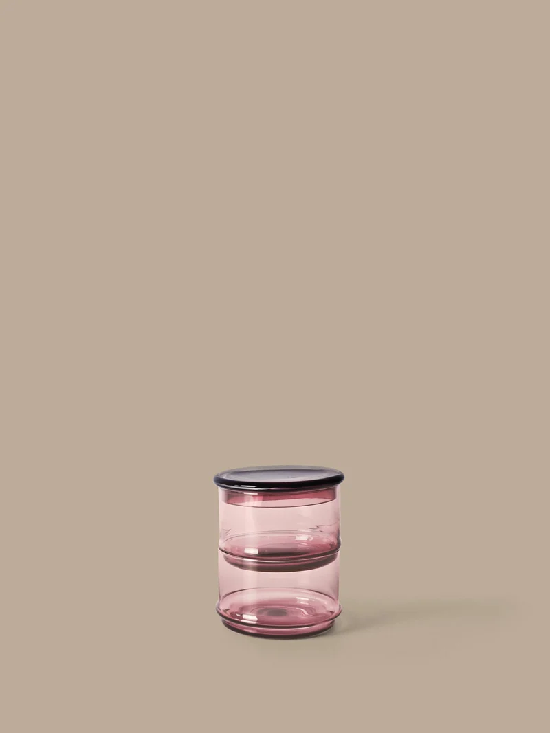 Boya Stackable Containers - Set of 2 - Mauve