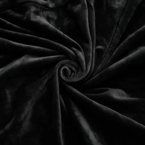 Housse de fauteuil à oreilles velours - Noire - Élégance et Protection