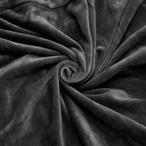 Housse de fauteuil à oreilles velours - Gris Foncé - Élégance et Protection