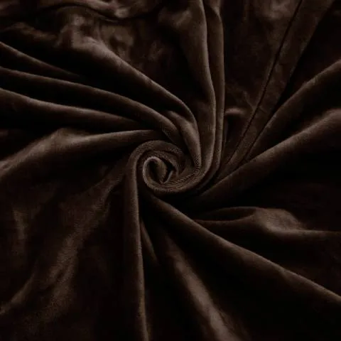 Housse de fauteuil à oreilles velours - Marron - Élégance et Protection