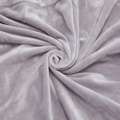 Housse de fauteuil à oreilles velours - gris - Élégance et Protection