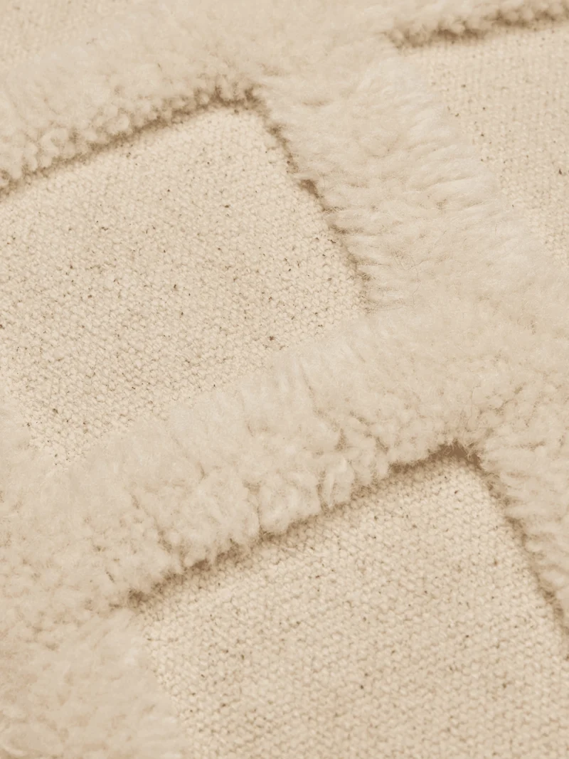 Norte Grid Cushion - Rectangular - Off-White