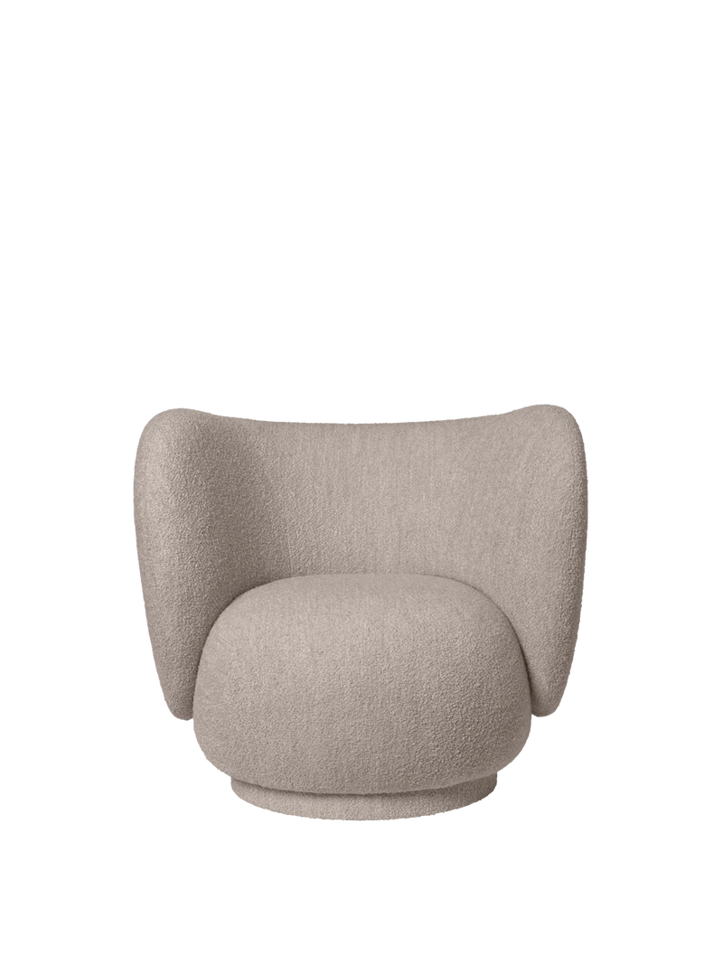 Rico Kids Lounge Chair - Soft Bouclé - Natural