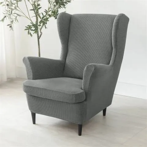 Housse de fauteuil oreiller extensible - gris - Protection et style nordique