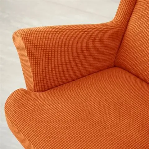Housse de fauteuil oreiller extensible - Orange - Protection et style nordique