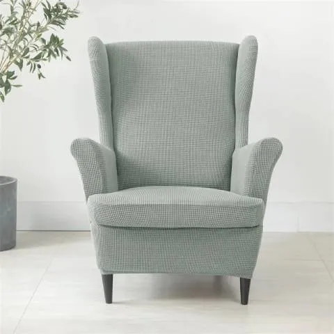 Housse de fauteuil oreiller extensible - Gris clair - Protection et style nordique