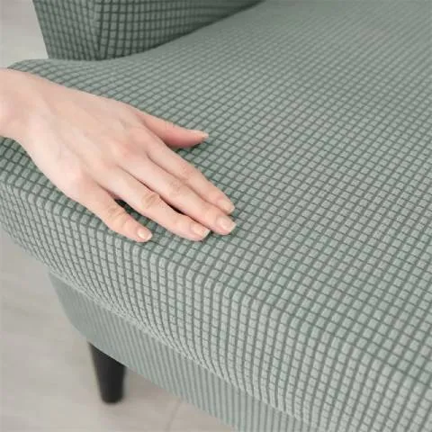 Housse de fauteuil oreiller extensible - Gris clair - Protection et style nordique