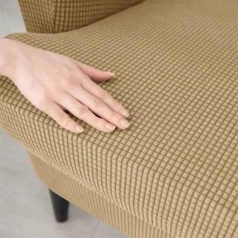 Housse de fauteuil oreiller extensible - Beige - Protection et style nordique