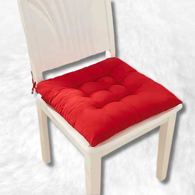 Coussin de Chaise Carré rouge