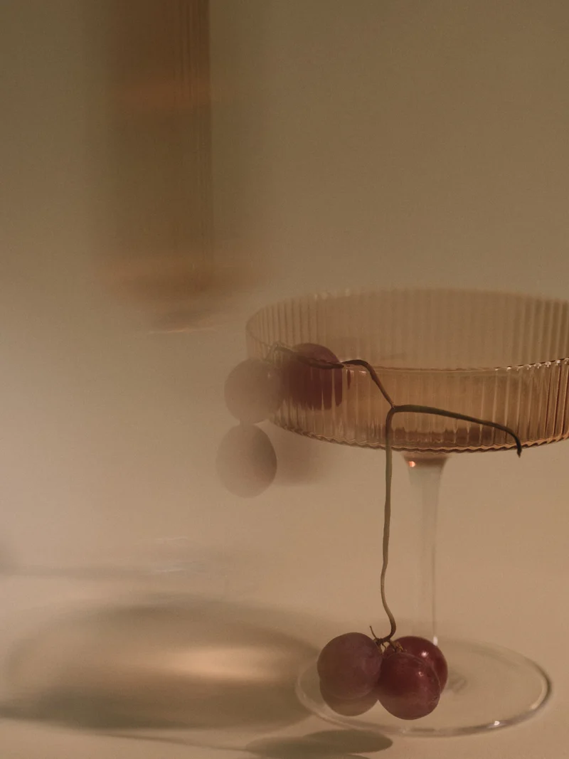 Ripple Champagne Saucers - Set of 2 - Blush