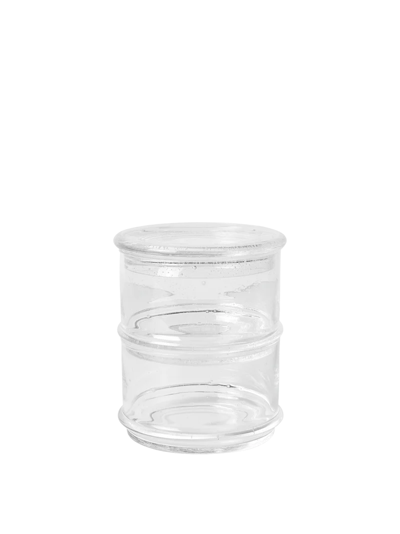 Boya Stackable Containers - Set of 2 - Clear with Bubbles