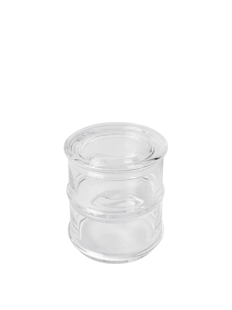 Boya Stackable Containers - Set of 2 - Clear with Bubbles