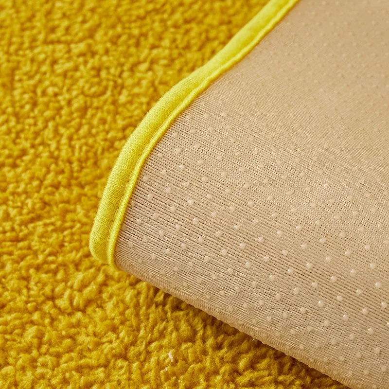Housse de Canapé EasyCover Sherpa Bouclé aux Chats Brodés