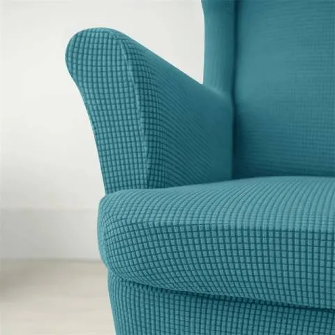 Housse de fauteuil oreiller extensible - bleu canard - Protection et style nordique