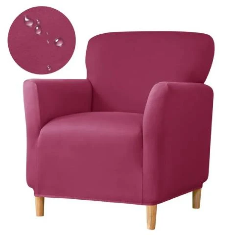 Housse de fauteuil cabriolet en jacquard - rouge bordeaux