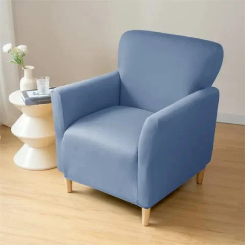 Housse de fauteuil cabriolet en jacquard - bleu ciel