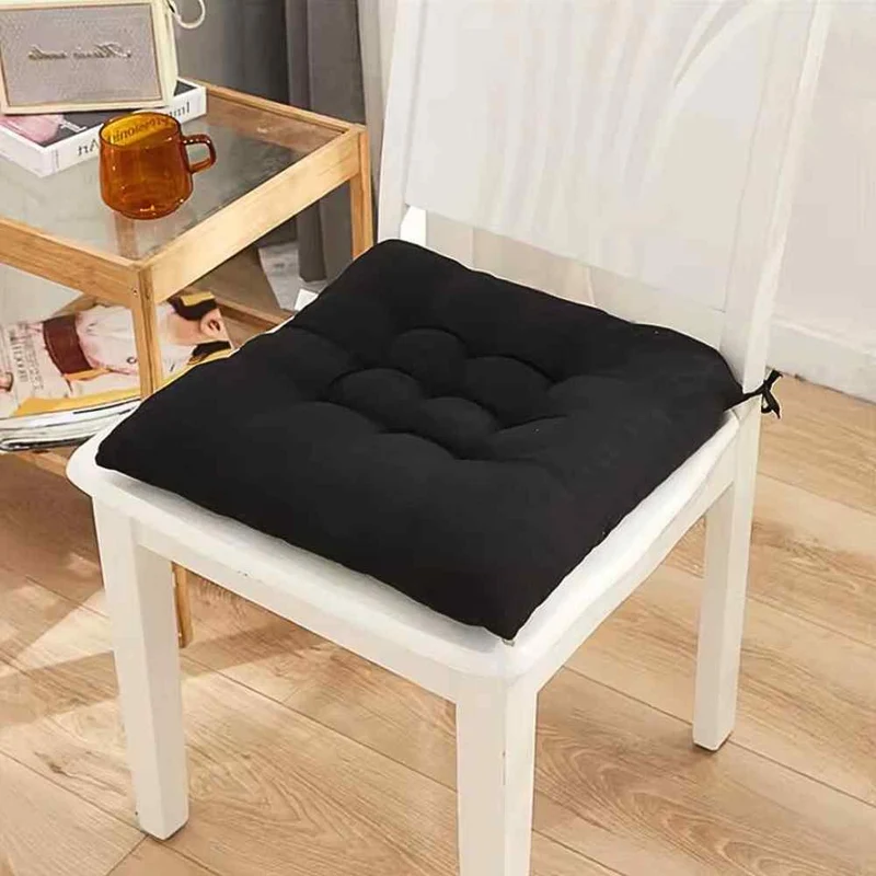Coussin de Chaise Carré noir