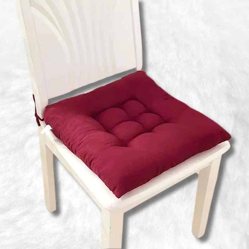 Coussin de Chaise Carré bordeaux