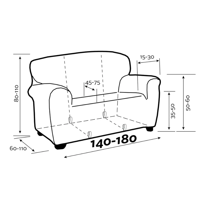 Housse de canapé super extensible Willy