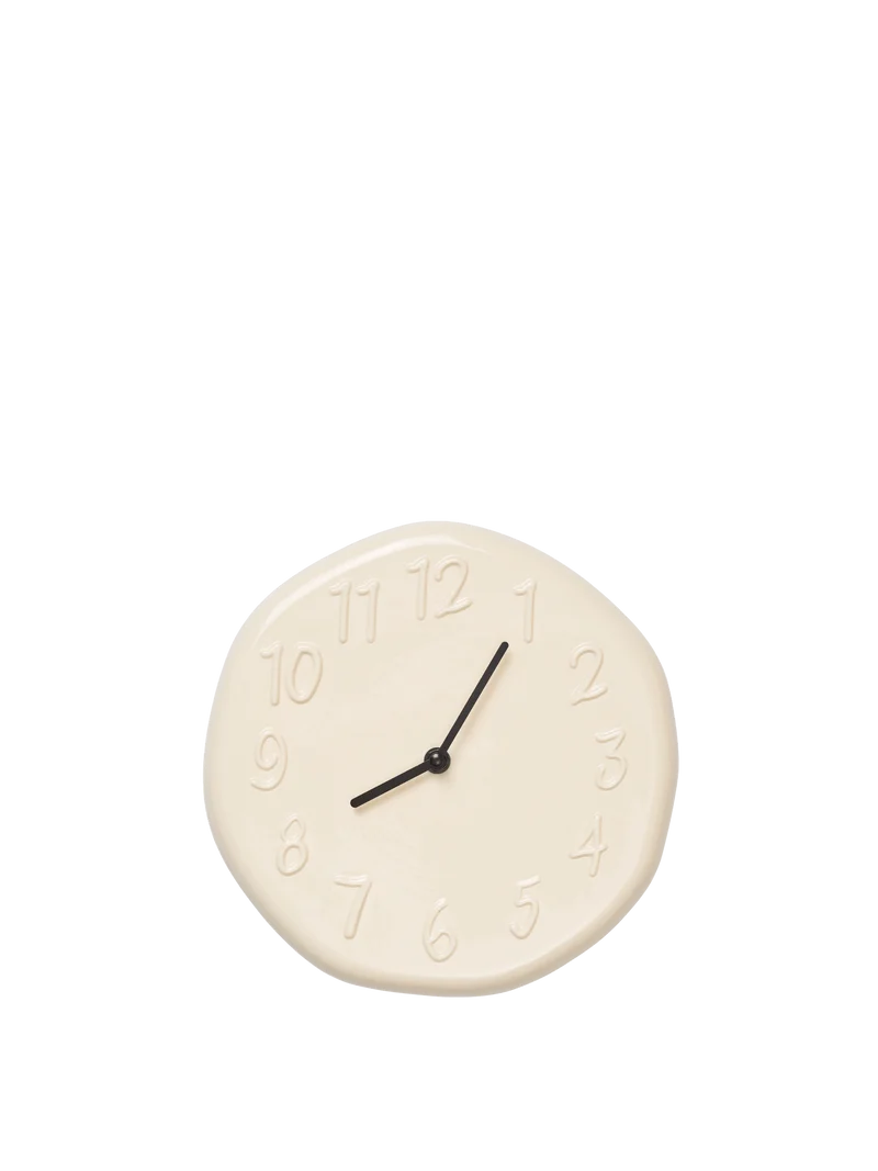 Loopi Wall Clock - Cream
