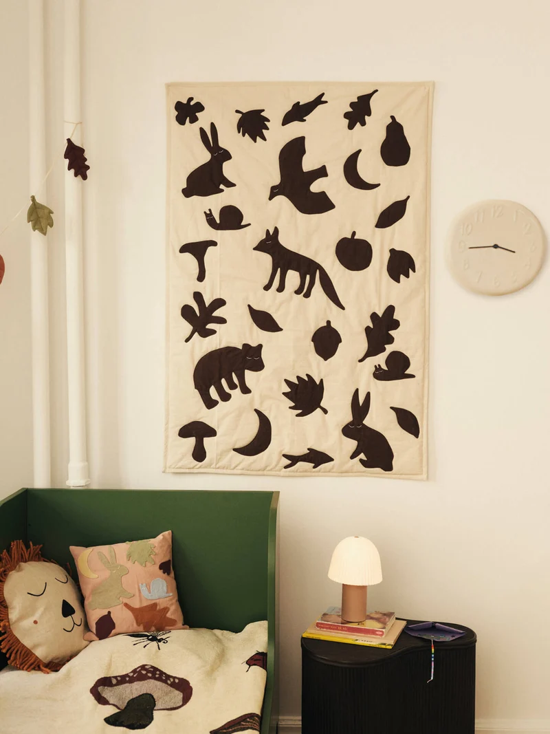 Loopi Wall Clock - Cream