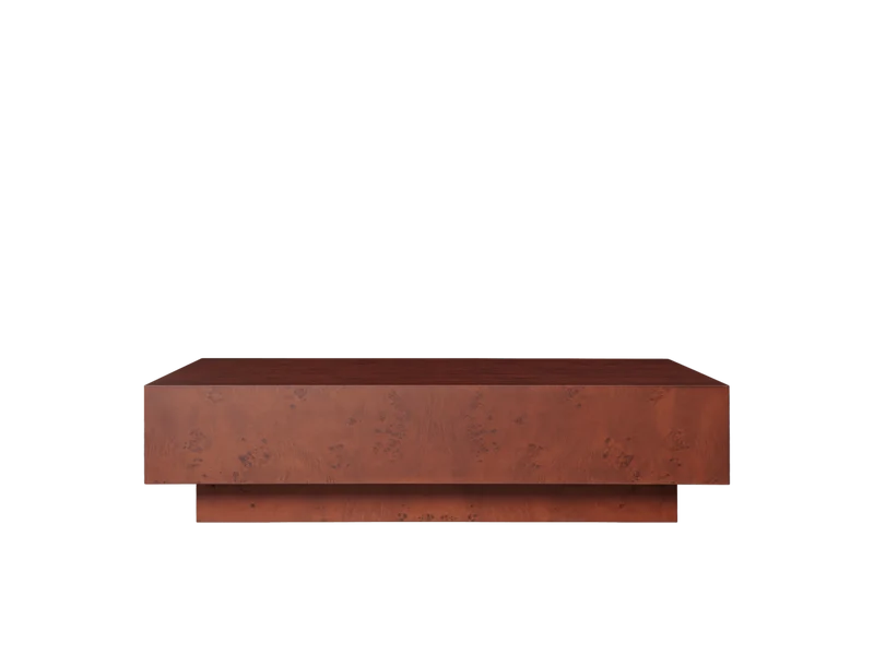 Burl Coffee Table - Dark Stained Burl
