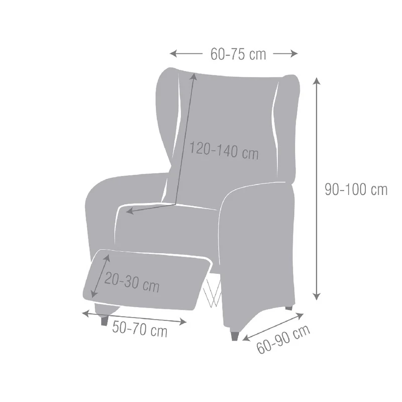 Housse Multi-élastique de Fauteuil Relax Carolina